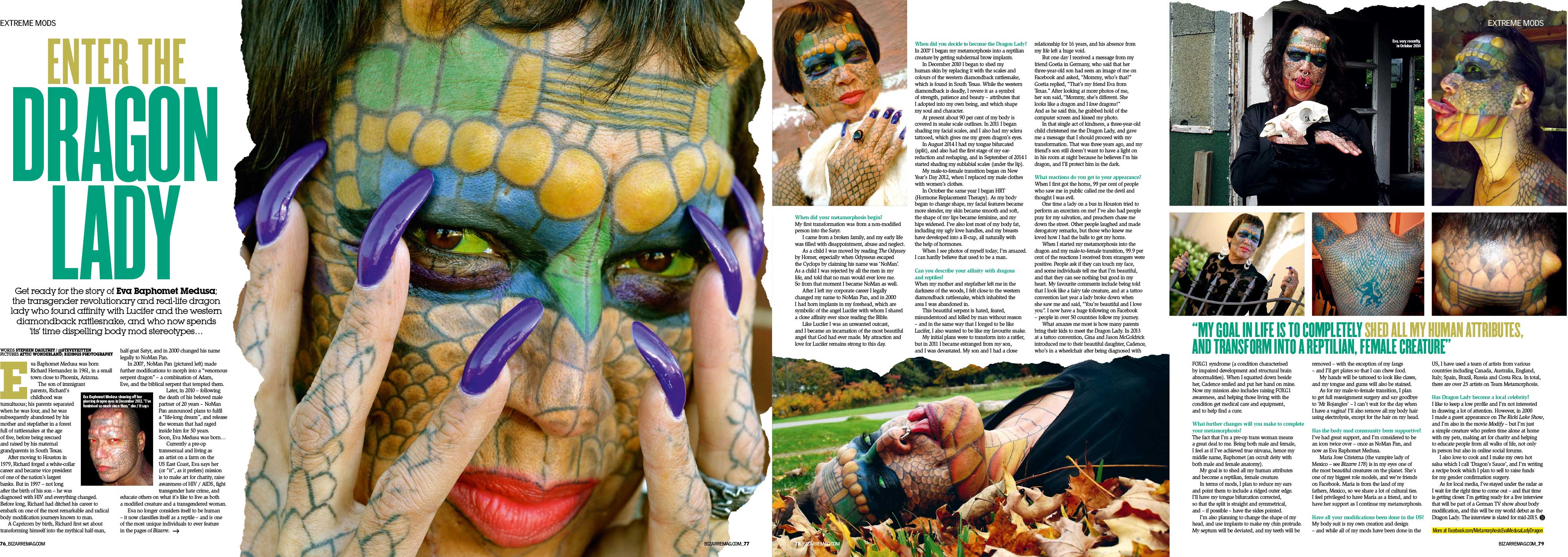 The real-life Dragon Lady — Bizarre Mag 2015